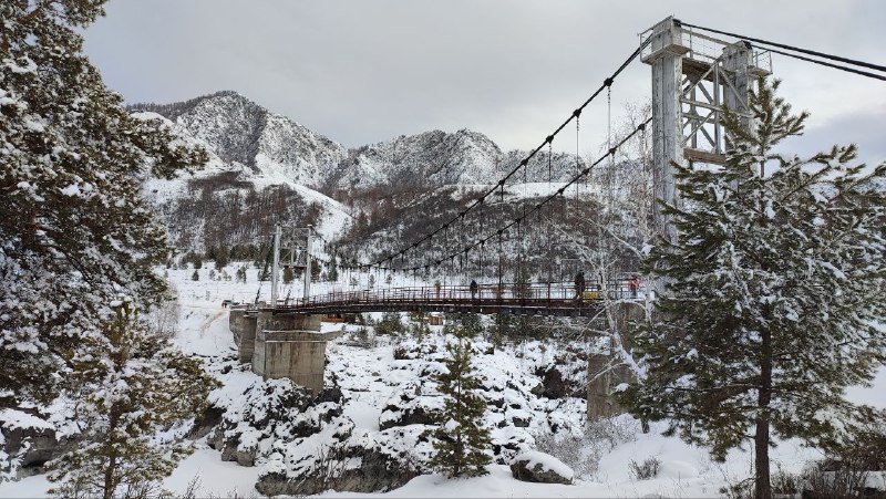 11Ороктойский мост зимой